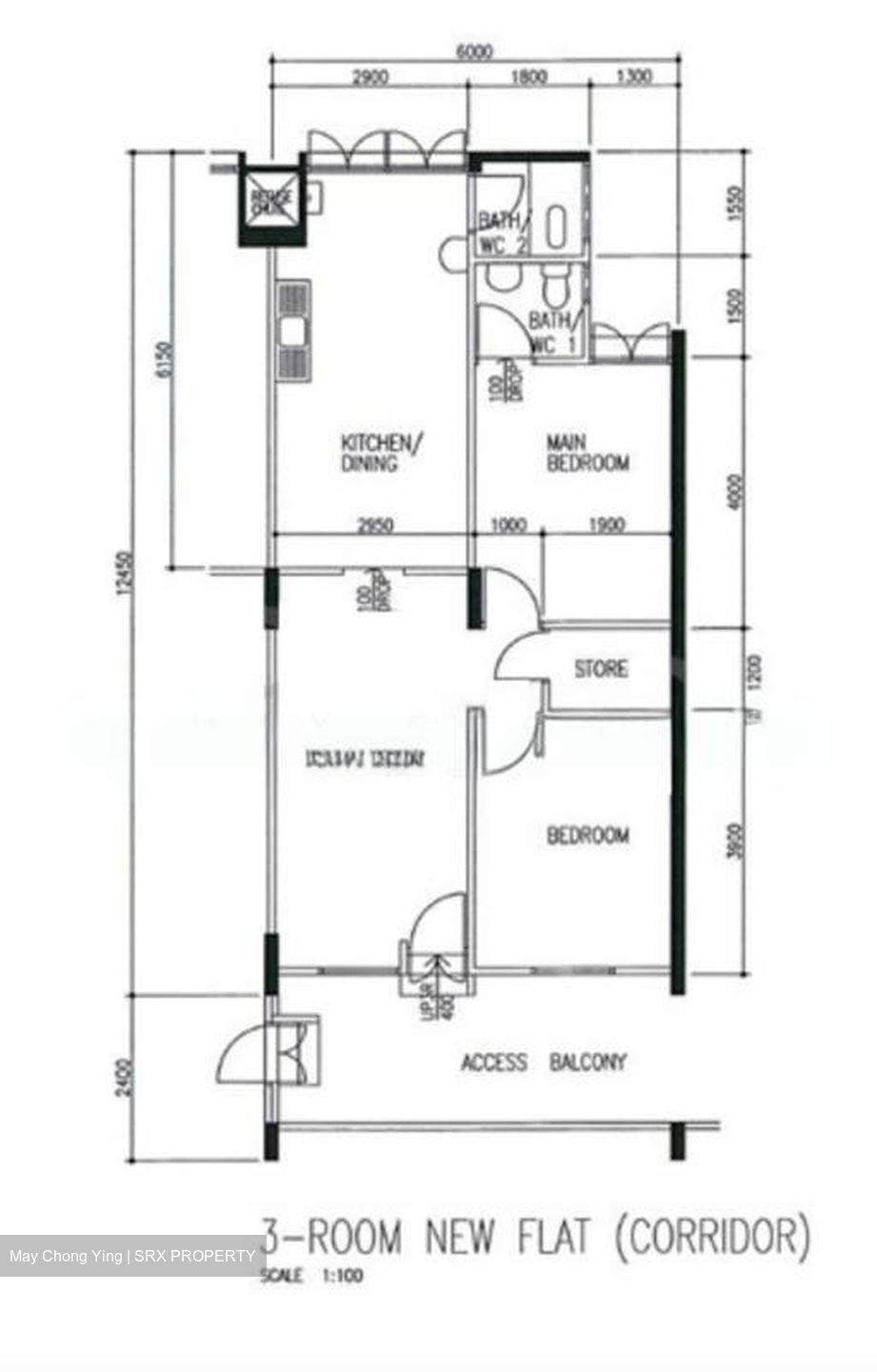 Blk 345 Clementi Avenue 5 (Clementi), HDB 3 Rooms #553963911